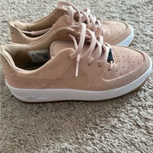 Nike Blush Suede Sneakers